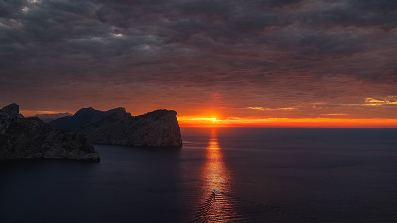 Sunset at Cap de Formentor in Spain