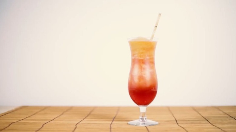 lava pit cocktail on table