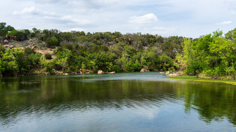 Creek leading to Devil's Water Hole at Inks Lake State Park