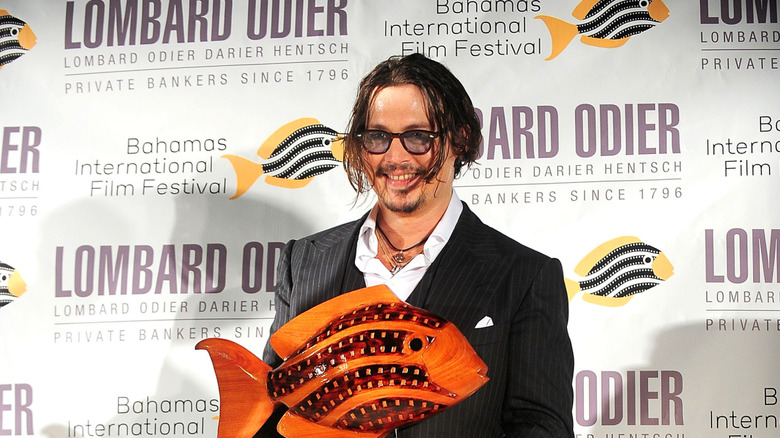 Johnny Depp at the Bahamas International Film Festival