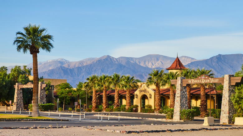 Historic architecture at Furnace Creek in Death Valley National Park in California