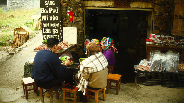 A tiny eatery in rural Vietnam
