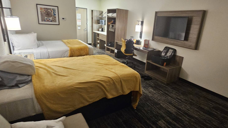 View of a standard guest room at Kalahari Resort in the Wisconsin Dells