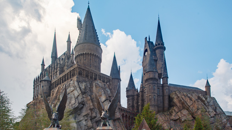 Exterior view of Harry Potter and the Forbidden Journey ride at Wizarding World of Harry Potter