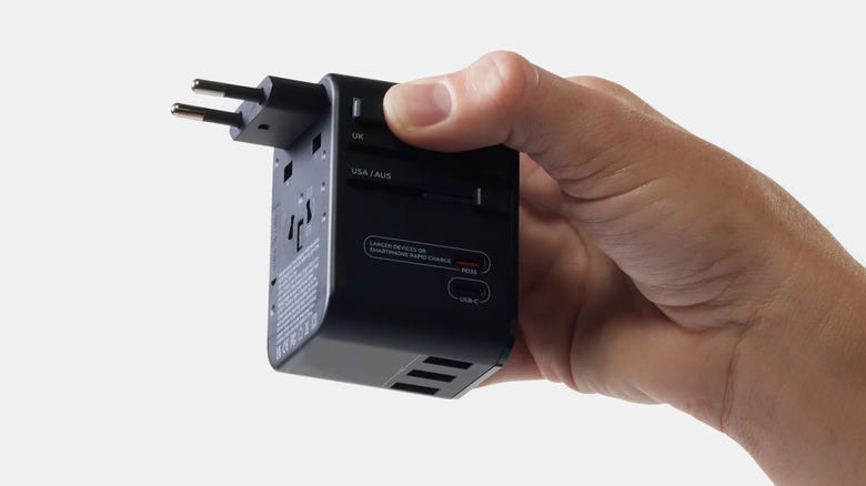 An all-in-one universal travel adapter by Matador