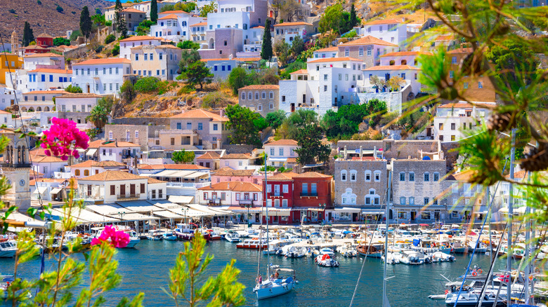 Views of Hydra cityscape