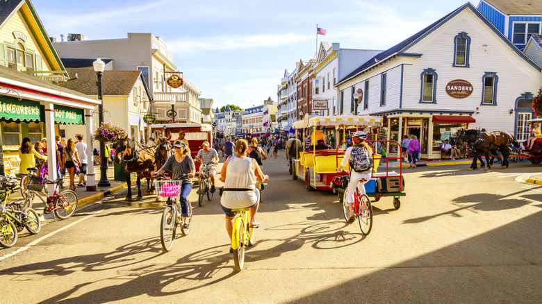 Biking on Mackinac Island