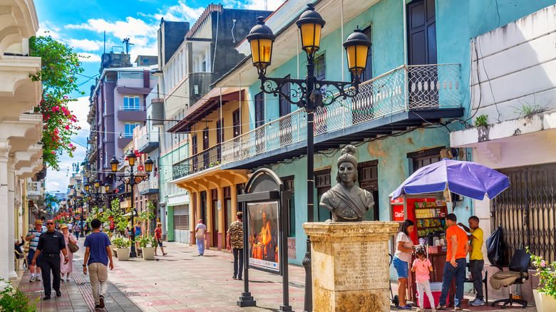 Colorful streets in Santa Domingo