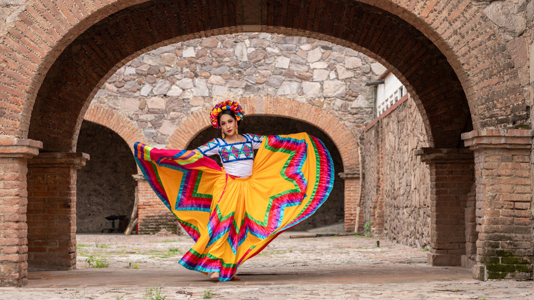 Culturual dancer in Oaxaca Mexico