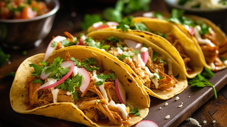 A plate of beef tacos