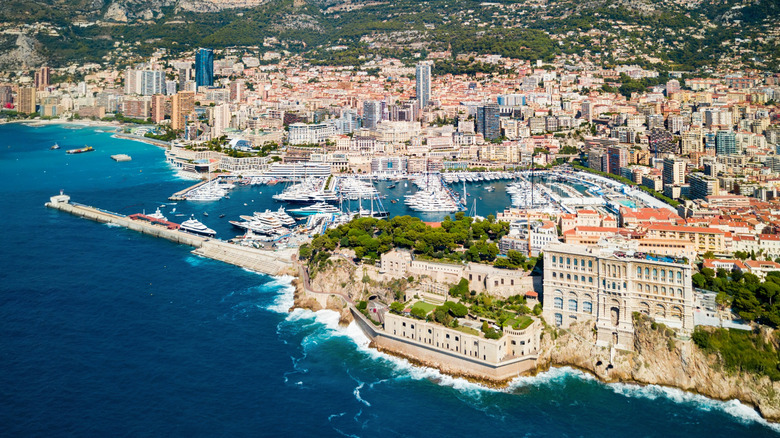 Aerial view of Monaco