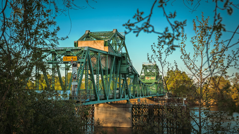 Freeport Bridge from Clarksville side of the Sacramento River