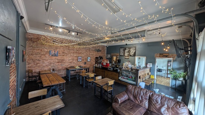 The lounge at Catawba Coffee Co. in Mount Holly, North Carolina