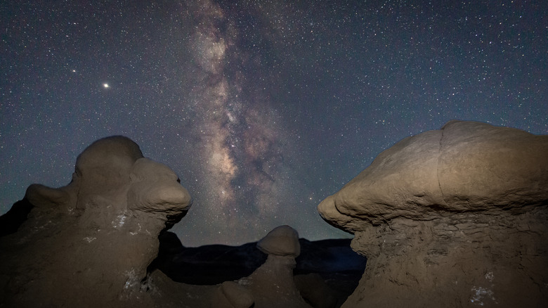 Starry night at Goblin Valley State Park