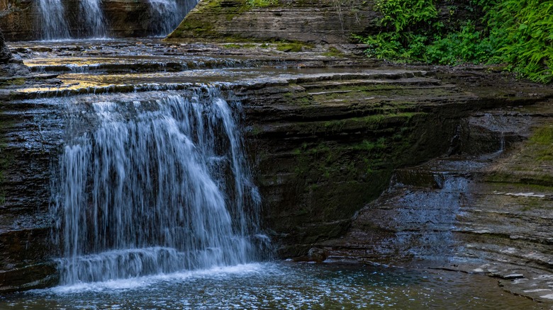 Waterfalls in Buttermilk Falls State Park