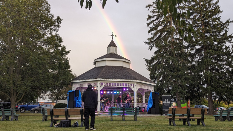 A pork sandwich from The Sandwich Shoppe in Downtown Tipton, Indiana