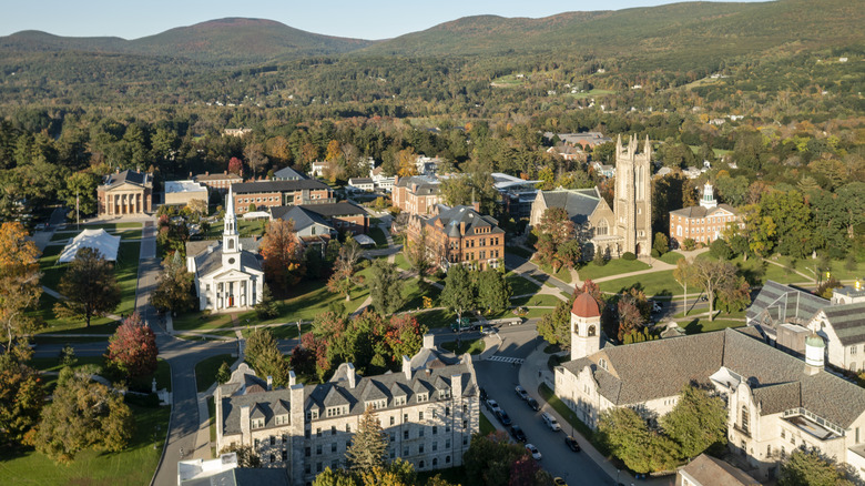 Aerial view of Williamstown, MA