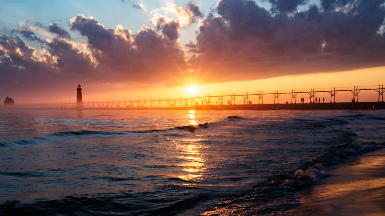Lake Michigan from Grand Haven, MI