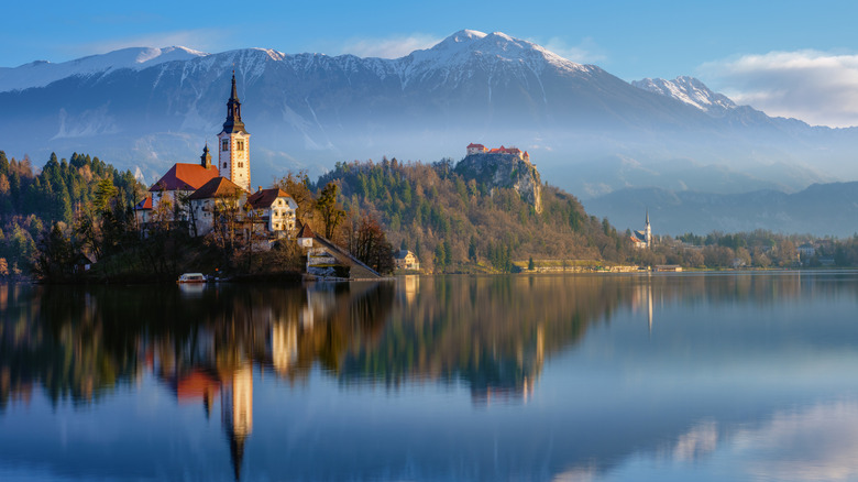 Lake Bled in Upper Carniola Region in Slovenia
