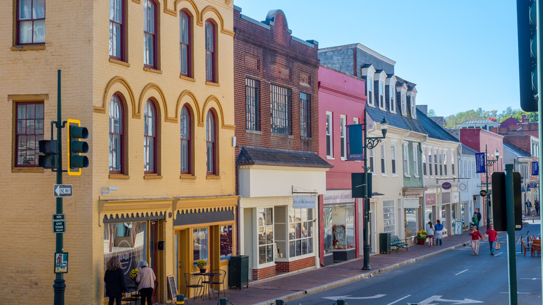 Buildings in downtown Staunton VA