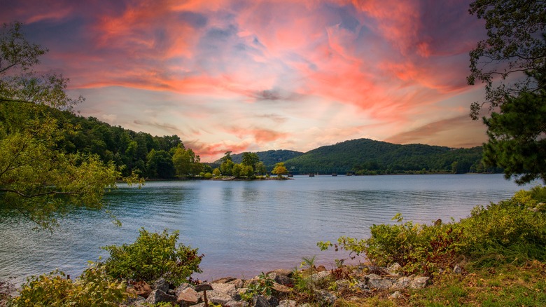 Lake Allatoona landscape near Woodstock, Georgia