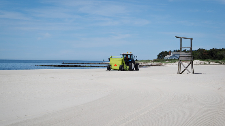 Sparkling clean sands at Red River Beach in Harwich, Massachusetts