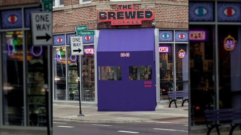 The Brewed Coffee entrance
