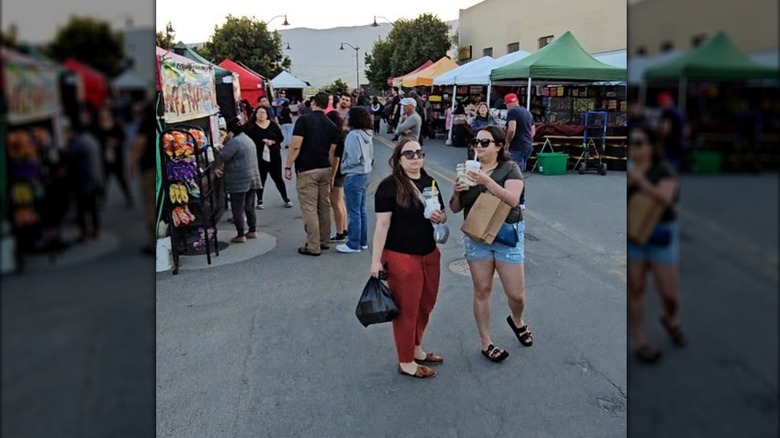 People enjoying Soledad Farmers Market