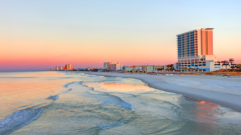 Beachfront view in Panama City Beach, Florida
