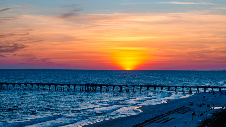 Sunset at Panama City Beach, Florida