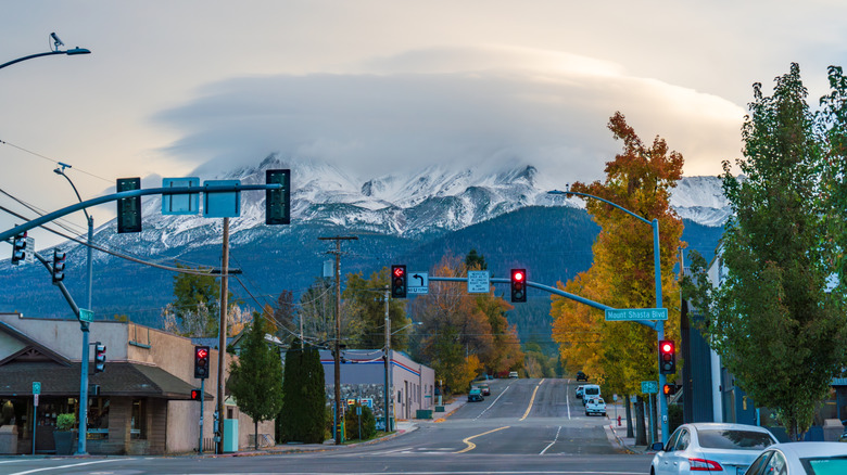 Views of Mount Shasta near Weed, California