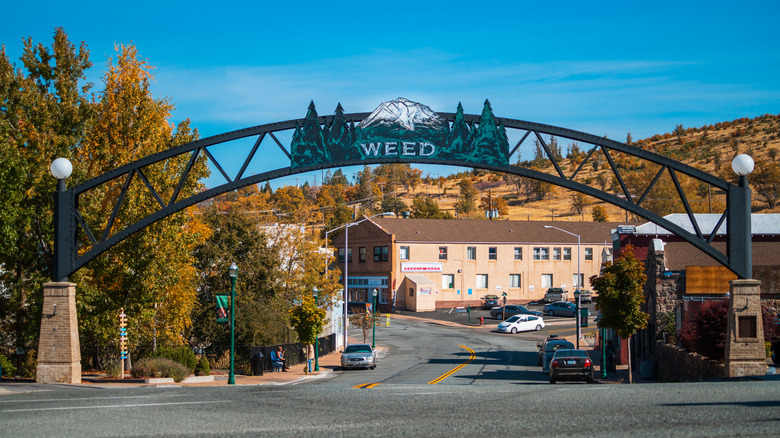The Weed Historic Arch in Weed, California
