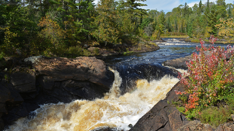 Vermillion Falls near Crane Lake in Minnesota.