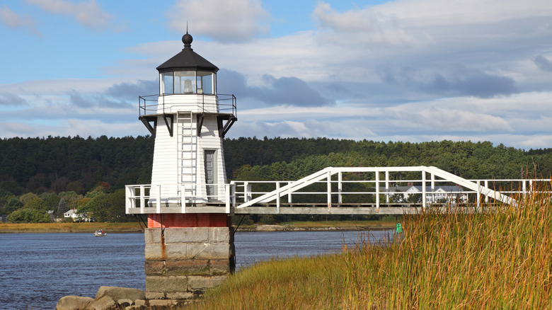The Doubling Point Lighthouse near Bath, Maine
