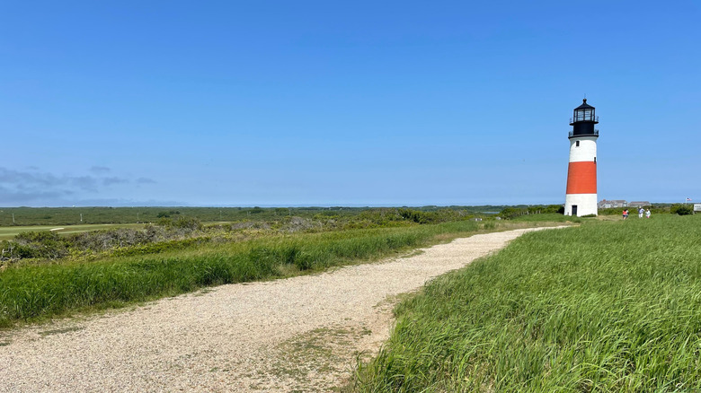 View of Sankaty Head Lighthouse on Nantucket