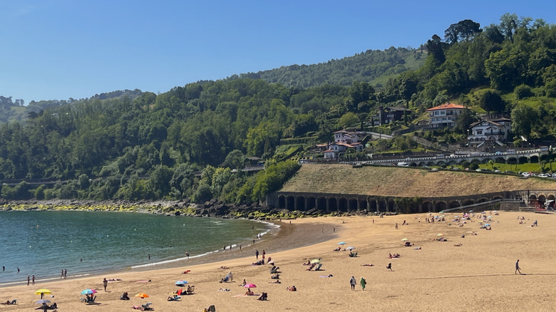 view of the beach at Getaria