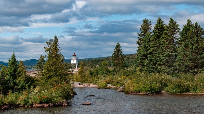The Grand Marais Pier Light
