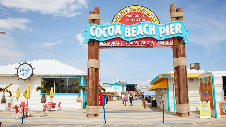 Sign at Cocoa Beach Pier
