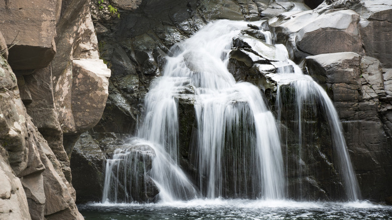 Pretty Fawn's Leap falls in the Catskill Mountains