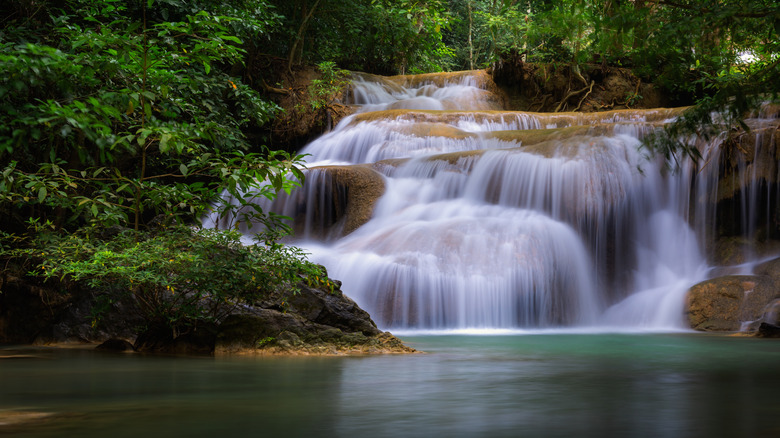 Erawan Waterfalls near Kanchanaburi.