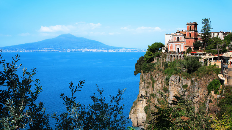 A view from a cliff in Vico Equense, Italy