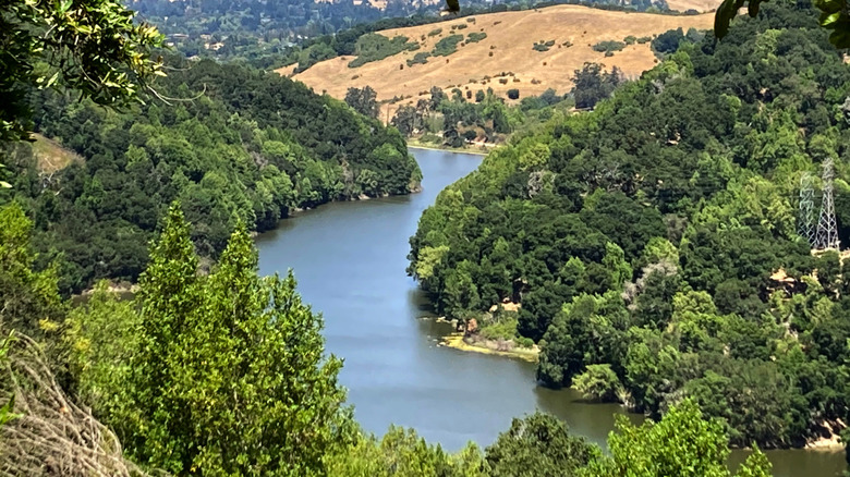 Beautiful reservoir outside of Moraga, California