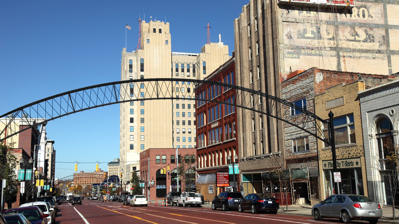 Flint, Michigan's downtown business district