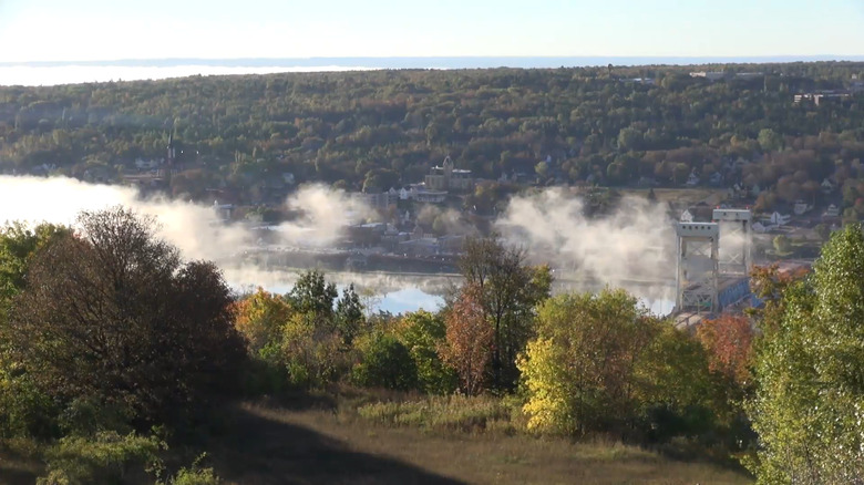 Morning Fog Over the Portage Waterway