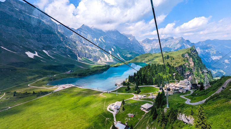 The cable car to Mt. Titlis in Switzerland