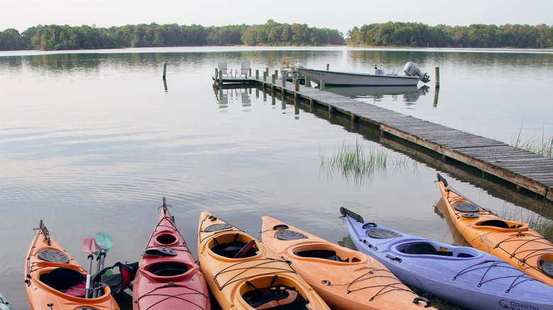 Kayaks on Virginia's Eastern Shore