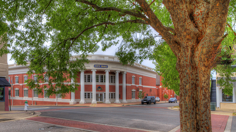 Murray, Kentucky City Hall exterior with a tree in the foreground