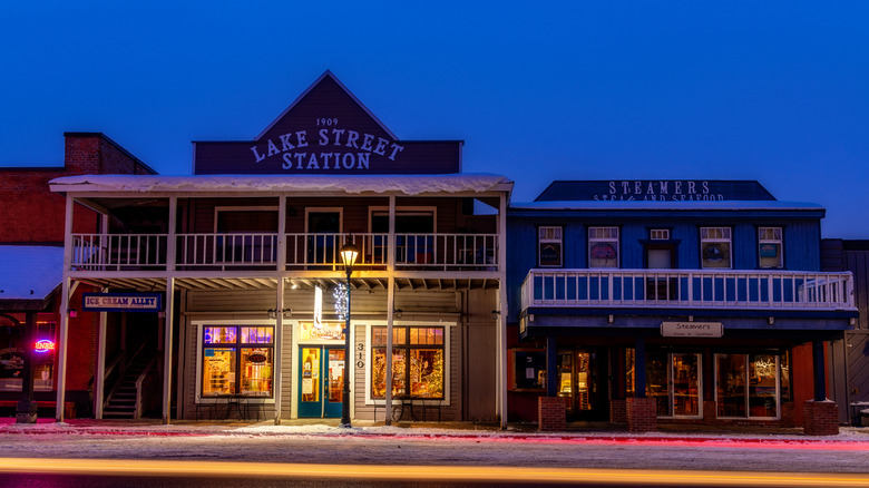 Buildings in downtown McCall, Idaho