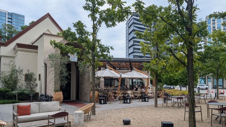 The exterior of Delbar in Atlanta, Georgia
