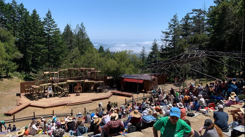Cushing Memorial Amphitheatre in nature at Mount Tamalpais State Park